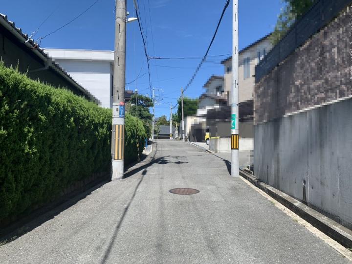 ■前面道路北方面を撮影