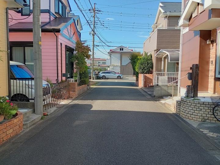 現地と前面道路