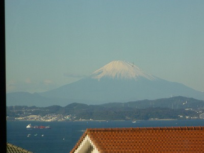 リビングから見た富士山