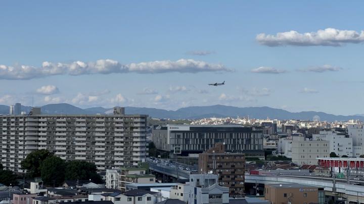 飛行機眺望