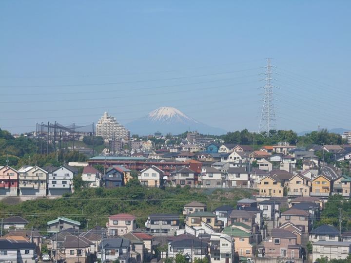 天気が良い日には、富士山が見えます　2024年5月撮影