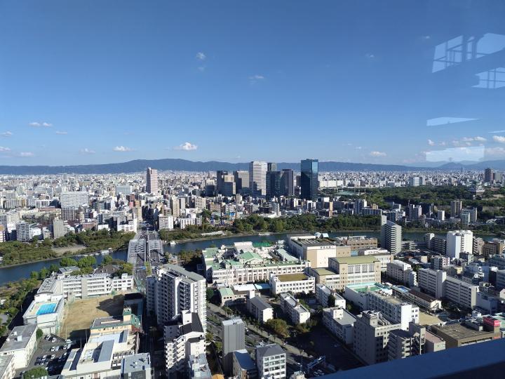 スカイテラスからの眺望となります