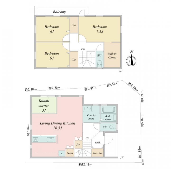 ■建物プラン例　建物価格2180万円（長期優良住宅仕様）