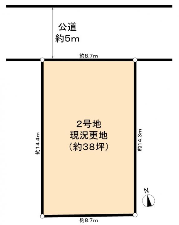 ２号地は建築条件なし２４８０万円で販売中
