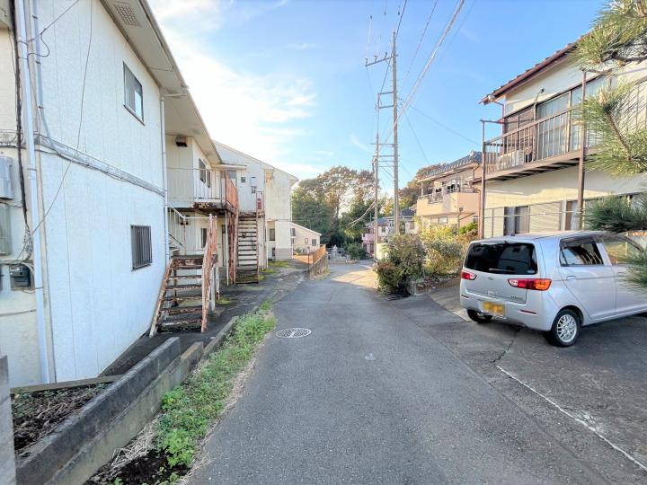 北側の道路です。