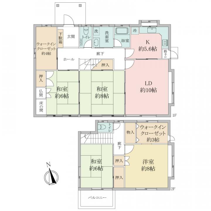 間取り図面（建物部分拡大版）