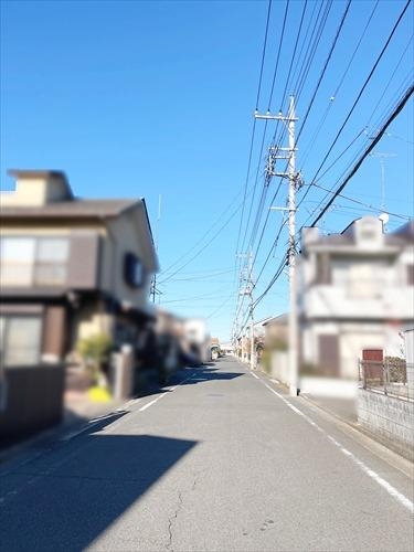 現地前道路