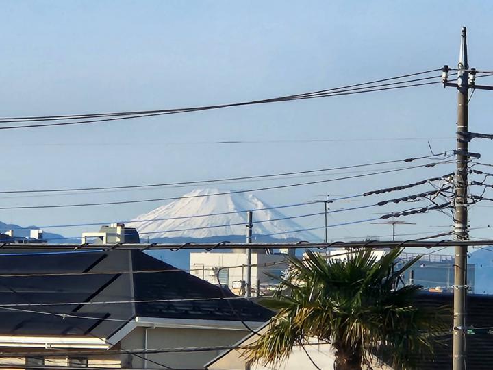 既存宅の2Fバルコニーより富士山が眺めます