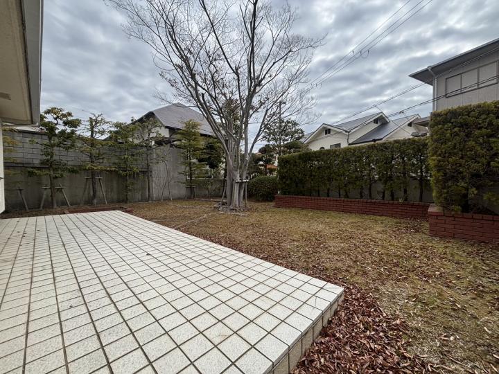 南側の大きなお庭です。