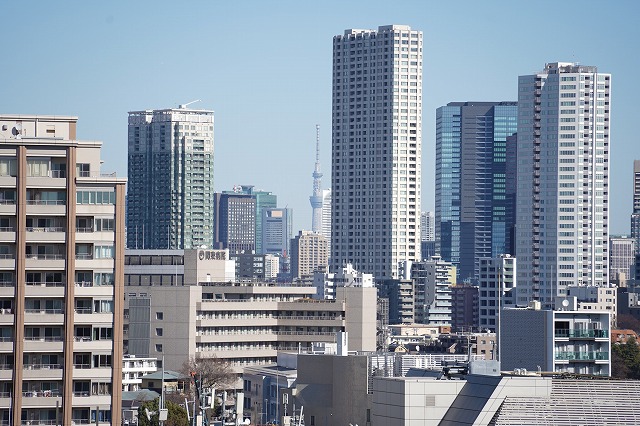 東京タワー、東京スカイツリーを同時に望める贅沢な眺望