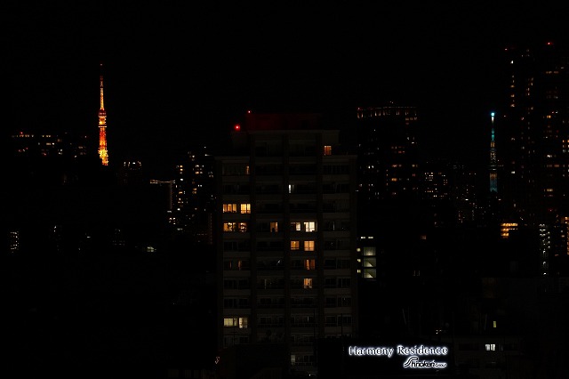 東京タワー、東京スカイツリーを同時に望める贅沢な眺望