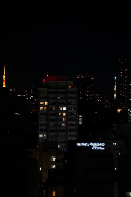 東京タワー、東京スカイツリーを同時に望める贅沢な眺望