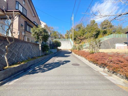 現地含む前面道路（２０２５年２月撮影）