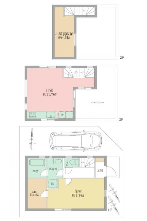 (1LDK)参考プラン価格：金1510万円(税込) ※外構費・地盤改良費等別途　