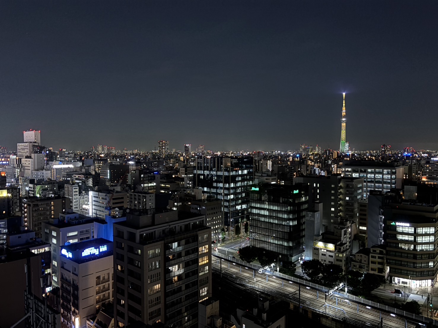 バルコニーからの夜景