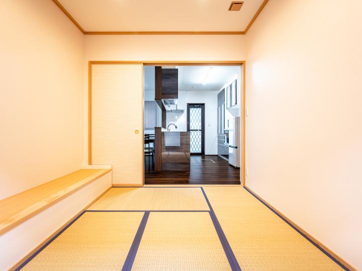 畳なので冬は暖かく、夏は涼しく過ごせます。