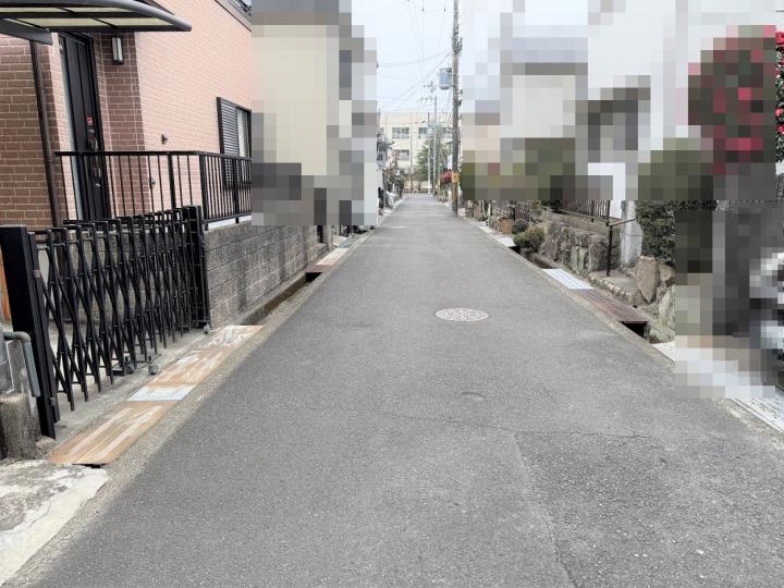 前面道路です。