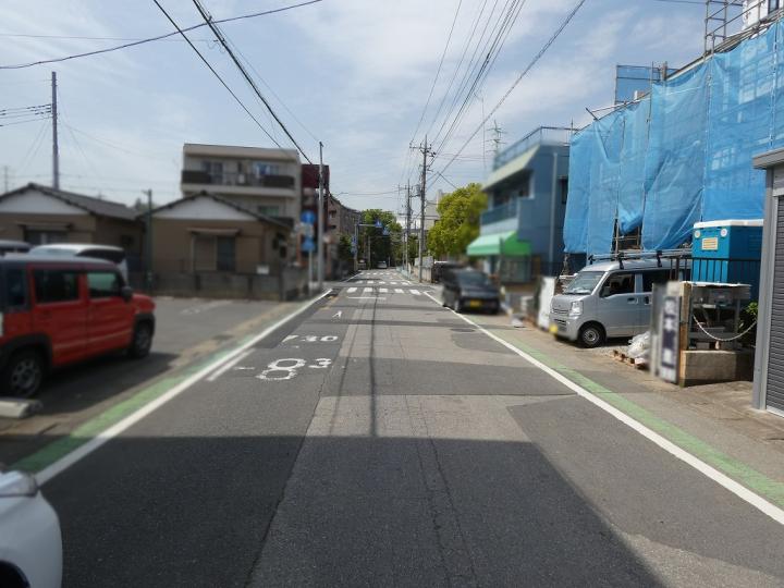 前面道路　現地