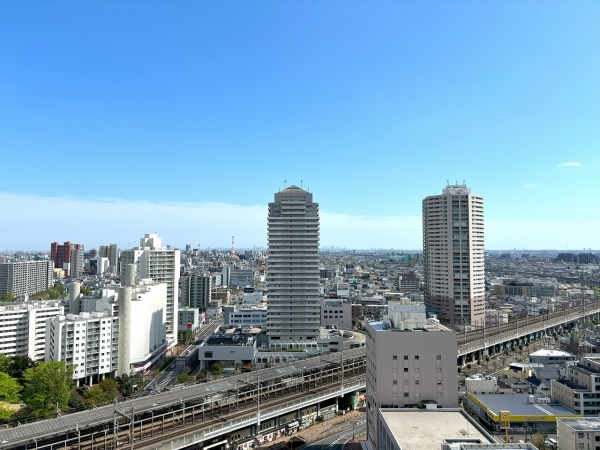 南東側バルコニーからの眺望