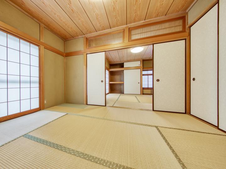 6帖の和室、8帖つづき