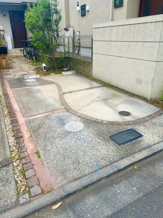 奥行のある駐車場