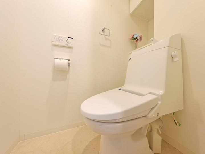 ■温水洗浄便座つきトイレです。