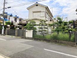 神陵台５丁目古家付き土地の外観