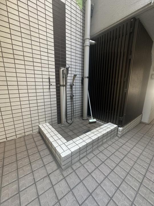 ペットの足洗い場