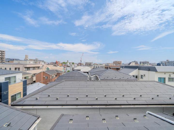 屋上バルコニーからの景観