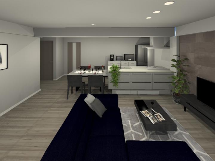 家具配置イメージ※CG加工によるもので、実際の室内写真ではございません。