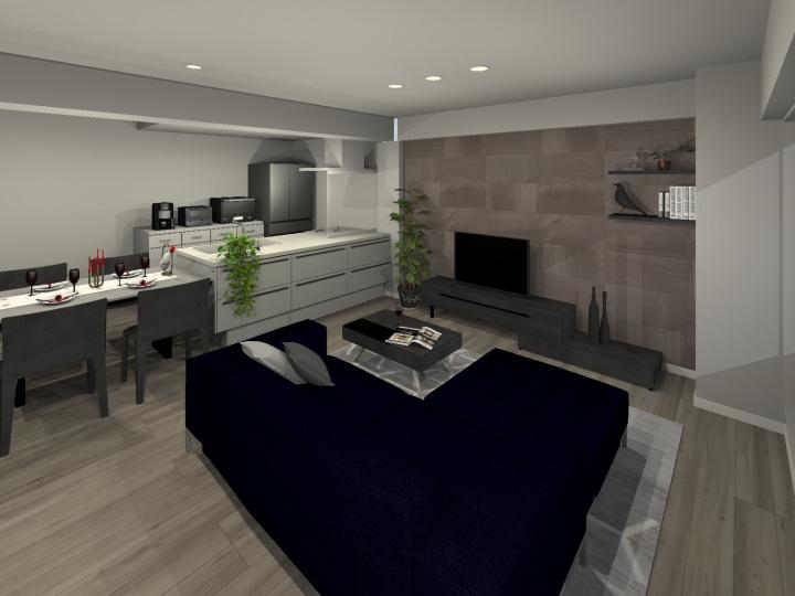 家具配置イメージ※CG加工によるもので、実際の室内写真ではございません。