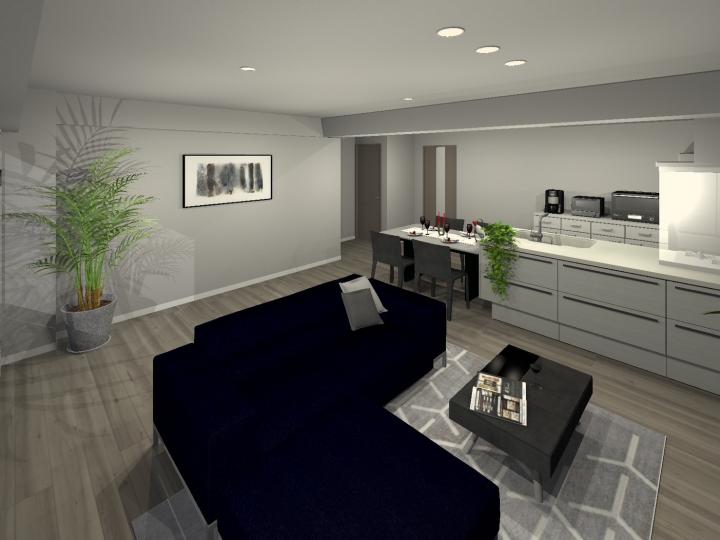 家具配置イメージ※CG加工によるもので、実際の室内写真ではございません。