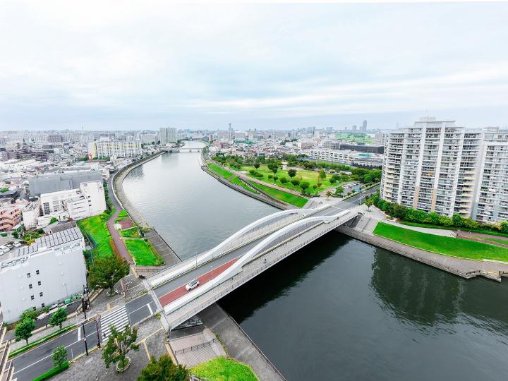 共用部分 17階部分の外廊下からの眺望です