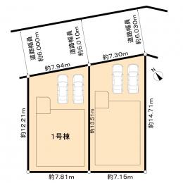 糟屋郡須惠町大字上須惠新築戸建　１号棟の外観