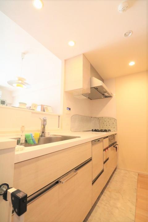 ディスポーザー、浄水器付きのキッチンです。