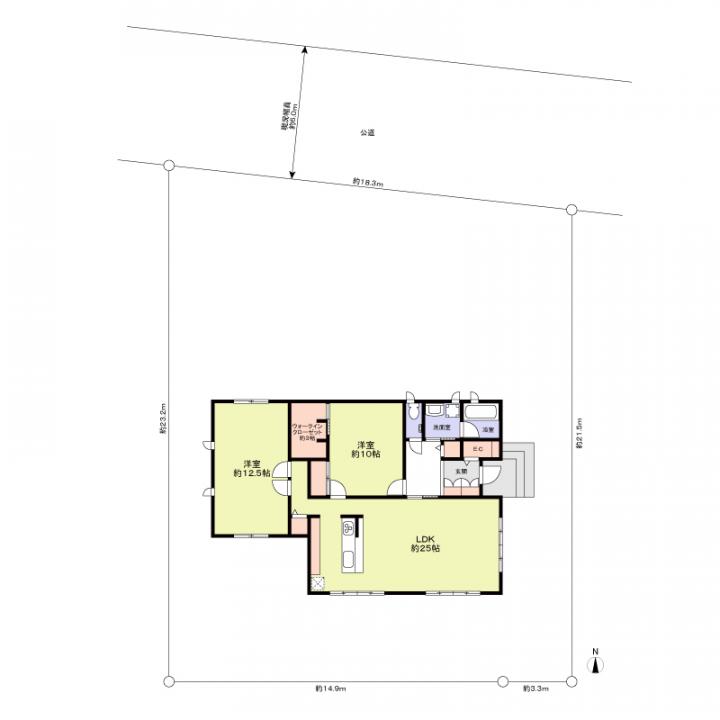 建物面積　111.79平米（約33.81坪）建物価格　3020万円（税抜）