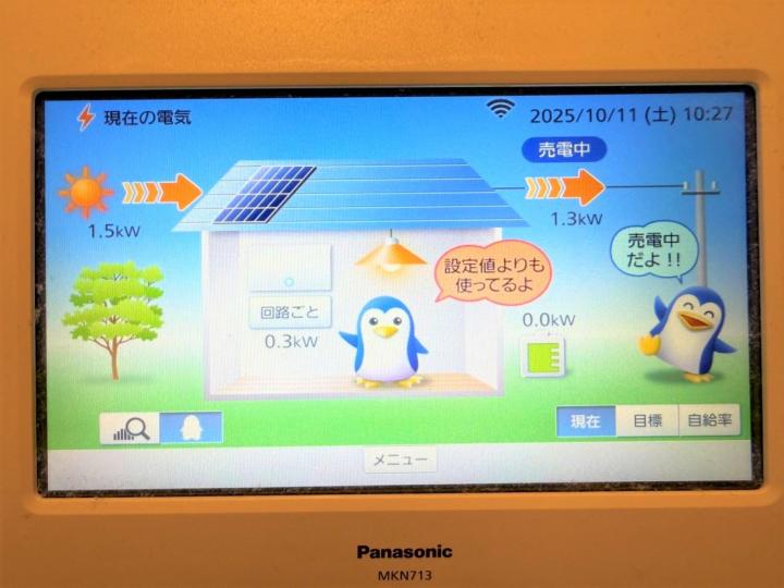 ■太陽光パネル付きです。