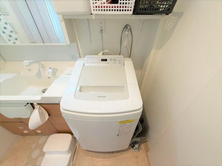 ■洗濯機置き場スペースです。