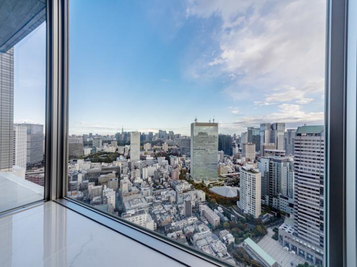 洋室から東京スカイツリー方面を望む眺望