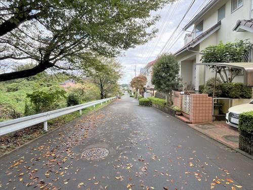 北側前面道路(2025年10月撮影)